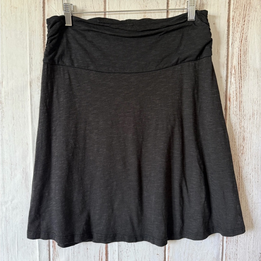 Toad&Co Chaka Knit Skirt in Black Tencel Organic Cotton
Blend Medium